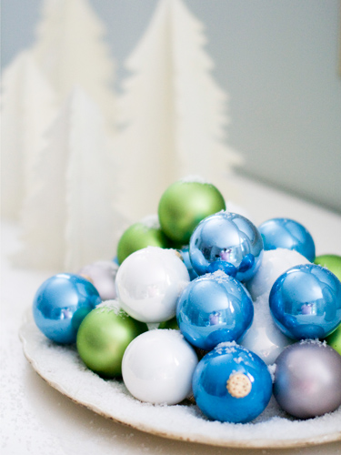 Blue-green-white-ornaments