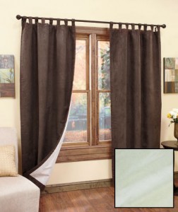 With a Set of 2 Insulated Sueded Curtains, you'll enjoy the luxurious look of suede, plus money-saving insulation in 4 decorator colors. 
