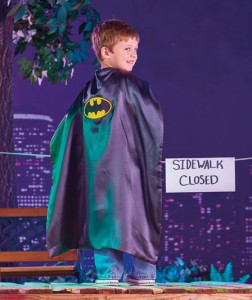 He can be 2 heroes in 1 with the Reversible Superman™/Batman™ Cape.
