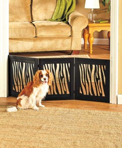 Protect your furry friend and keep your furniture safe with a Fashionable Expanding Wooden Pet Gate. 