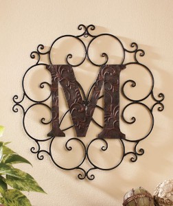 Show family pride or personalize any space with a Monogram Wall Hanging. 