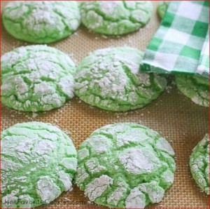 Mint-crinkle-cookies