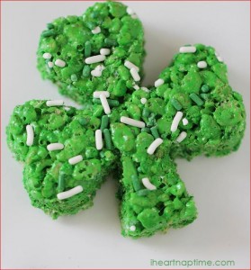 Rice-krispy-shamrock