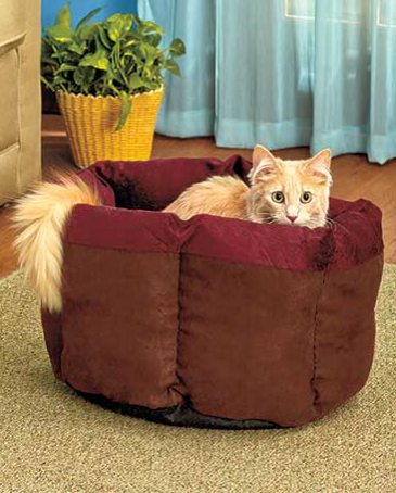 Soft-Plush-Cat-Cuddle-Bed 
