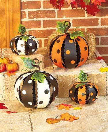 metal-polka-dot-pumpkins