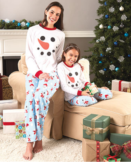 family-snowman-pajamas