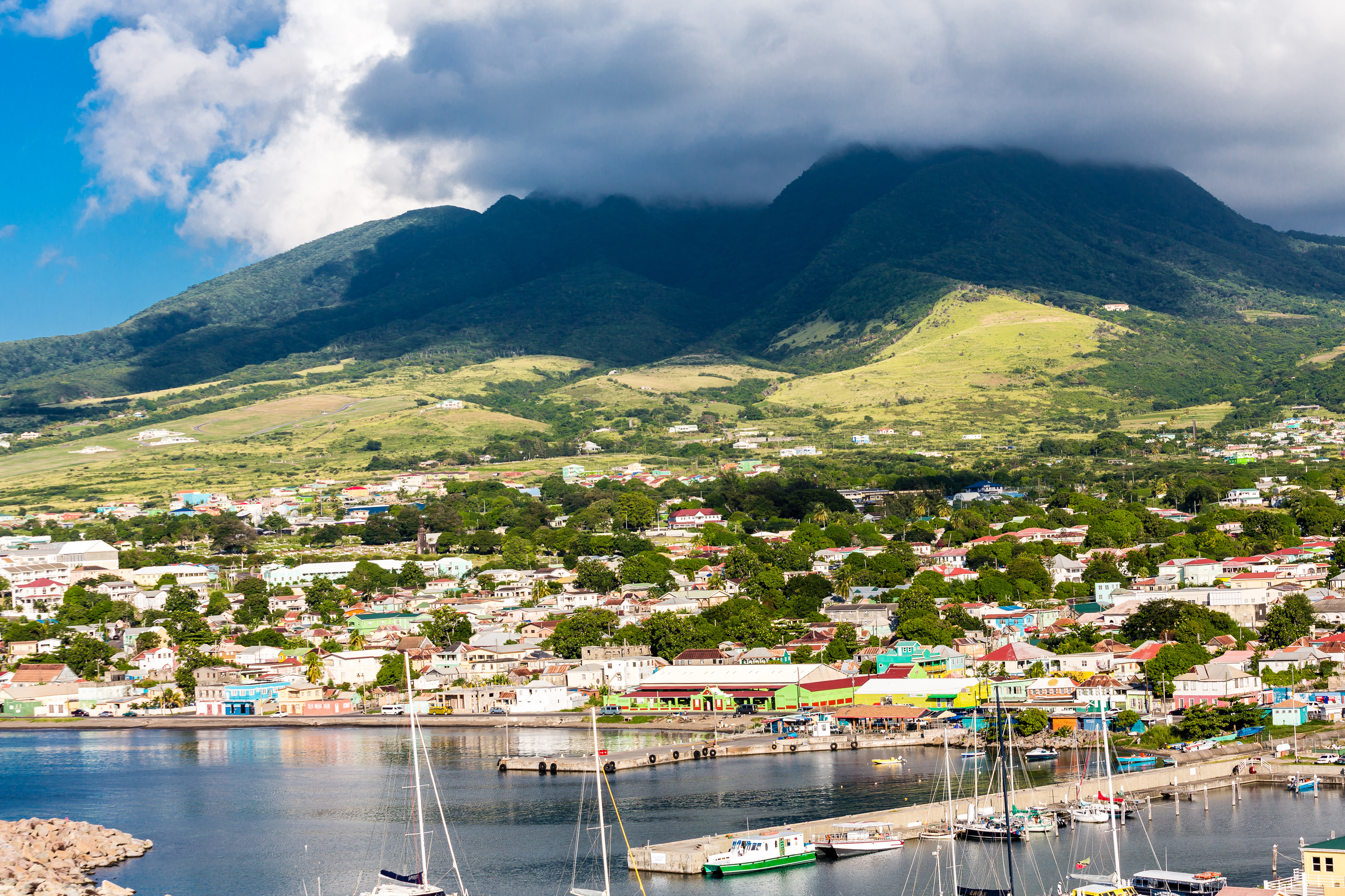 Boats off the Coast of St Kitts