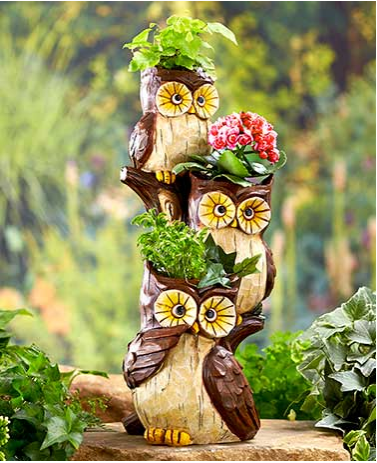 Garden Decorations - Stacked Animal Planters