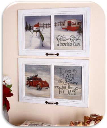 23-Inch Winter Wall Hangings