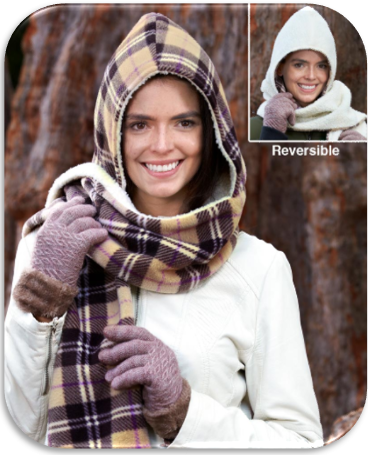 Reversible Hooded Scarves