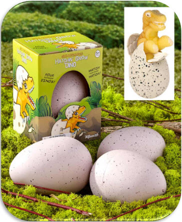Set of 2 Ginormous Hatchin Grow Dino Eggs