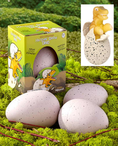 Set of 2 Ginormous Hatchin Grow Dino Eggs