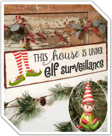 Magical Elf Holiday Ornament or Sign