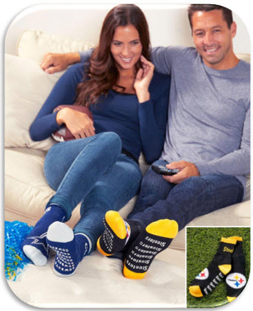 NFL Slipper Socks with Grippers