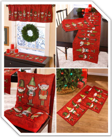 Santa's Elves Tapestry Home Collection