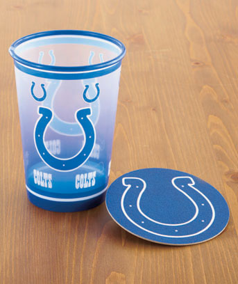 colts cup and coaster