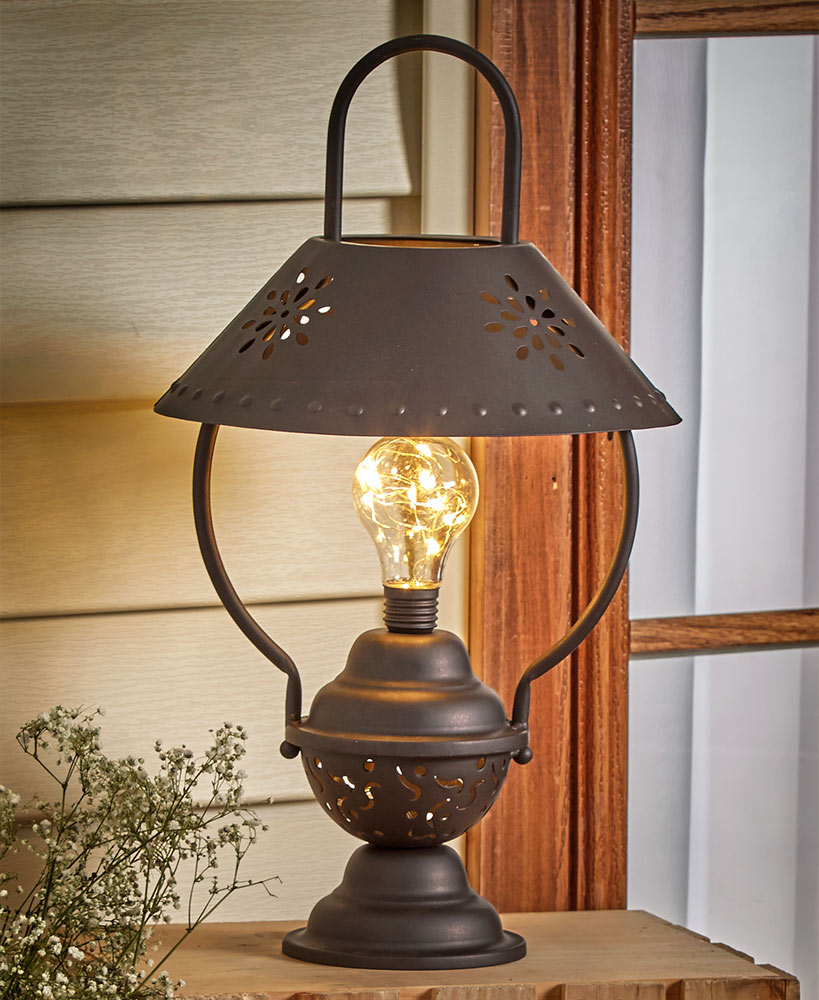 Rustic Primitive Decor Lamp