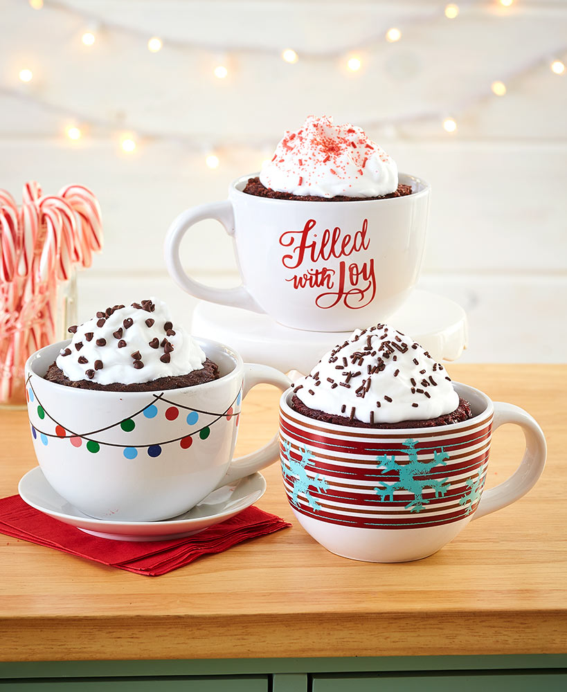 Gourmet Cake In Holiday Mug