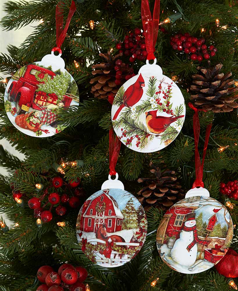 Country christmas shop ornaments