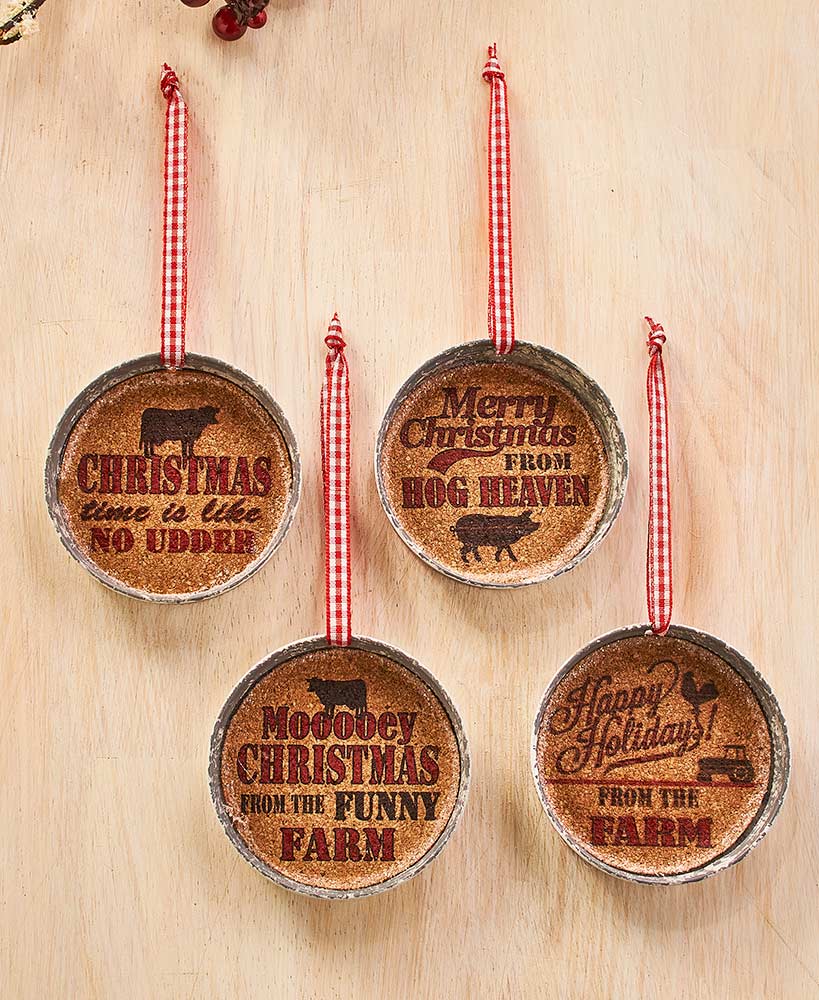 Mason Jar Lid Ornaments