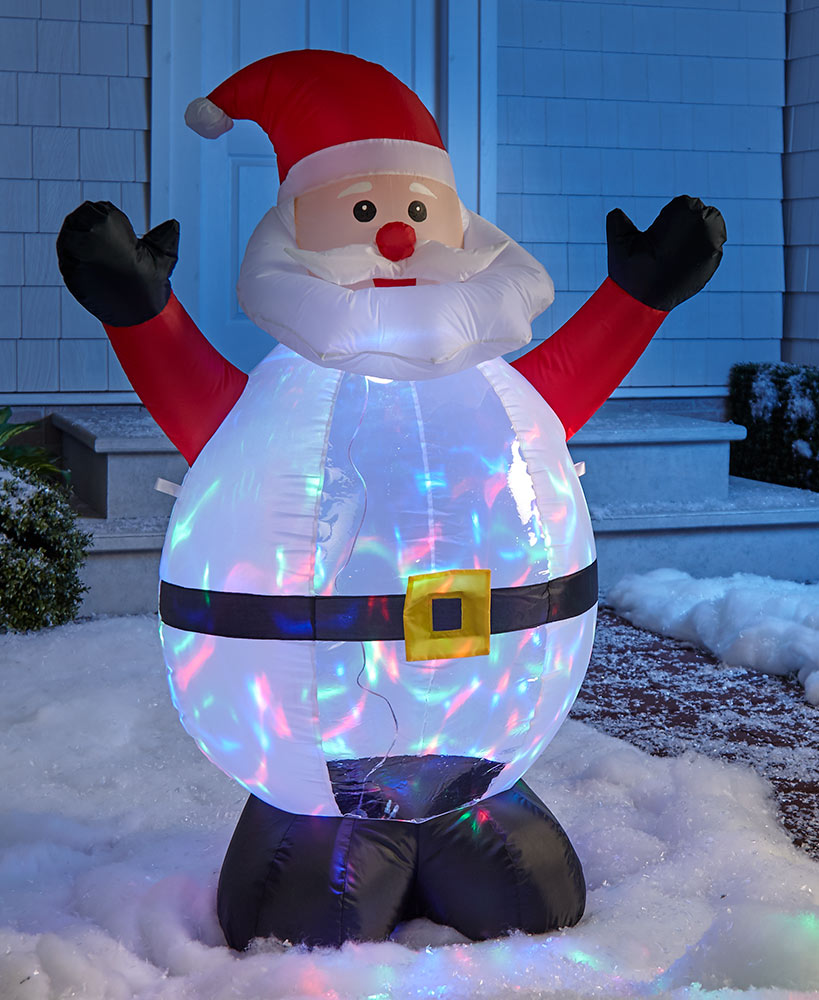Lighted Inflatable Santa 
