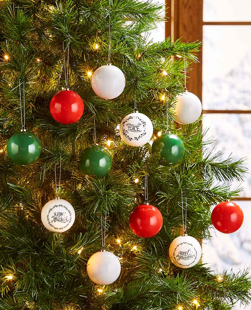 Set of 12 Shatterproof Ornaments