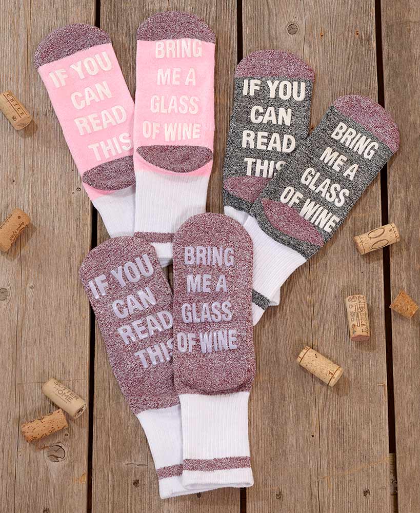 Wine Coffee Or Beer Slipper Socks