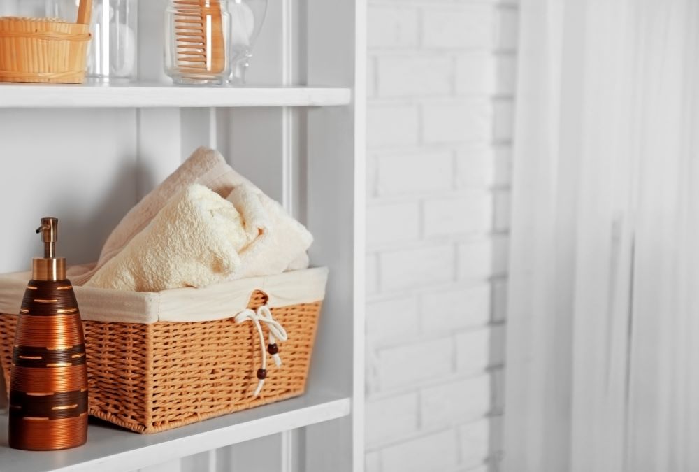 Wicker Basket Storage - Bathroom Basket