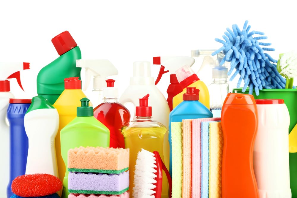 Organize A Laundry Room - Cleaning Supplies