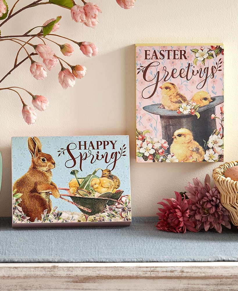 Vintage Easter Plaques