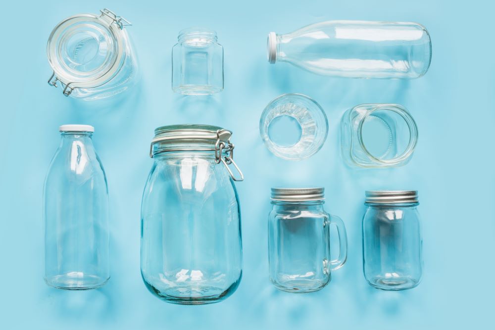 Organize A Laundry Room - Glass Jars