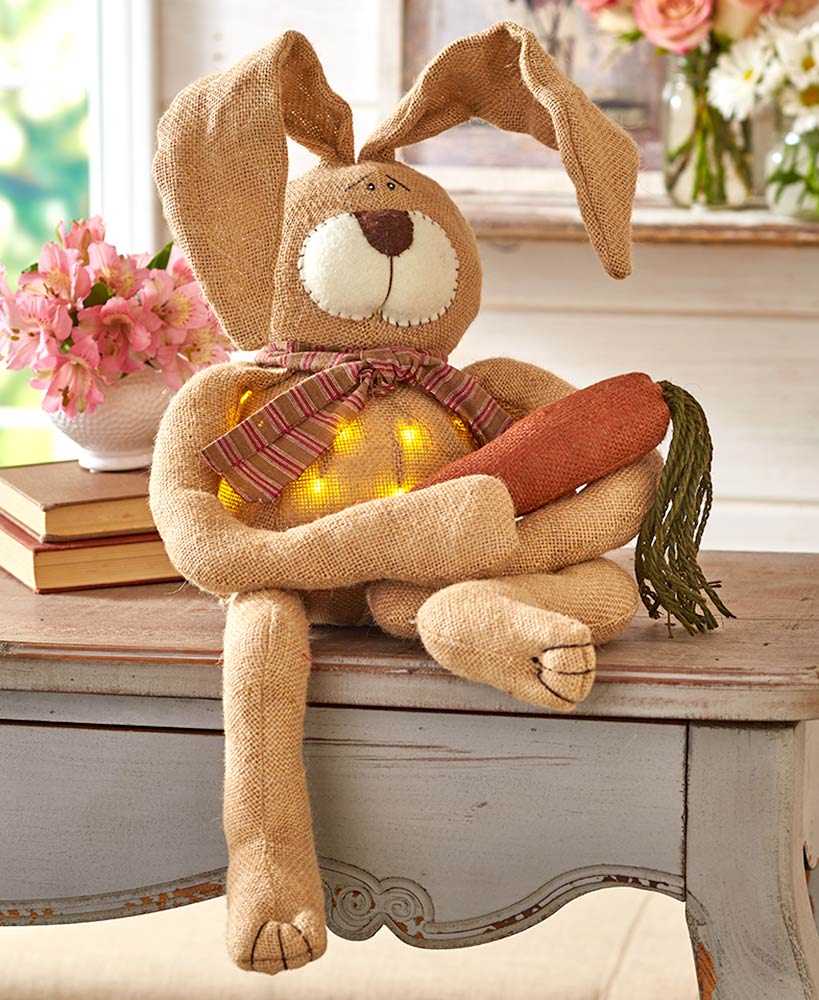 Lighted Country Bunny