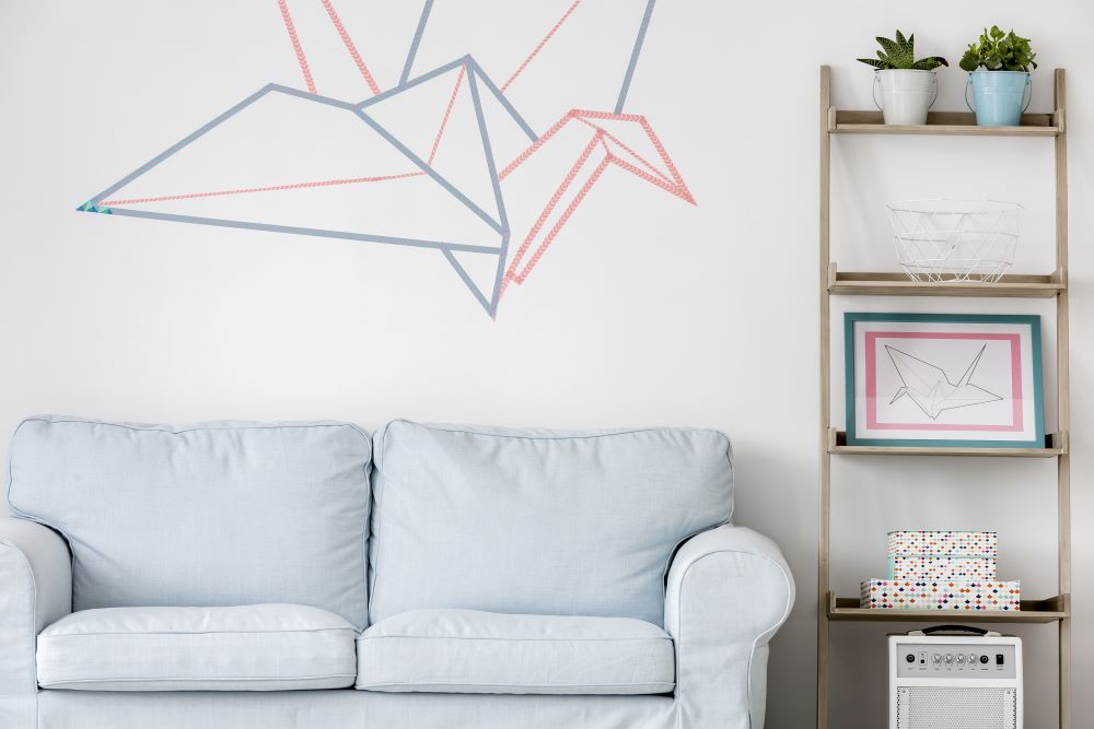 DIY Wall Decorating Ideas - Washi Tape Wall Art