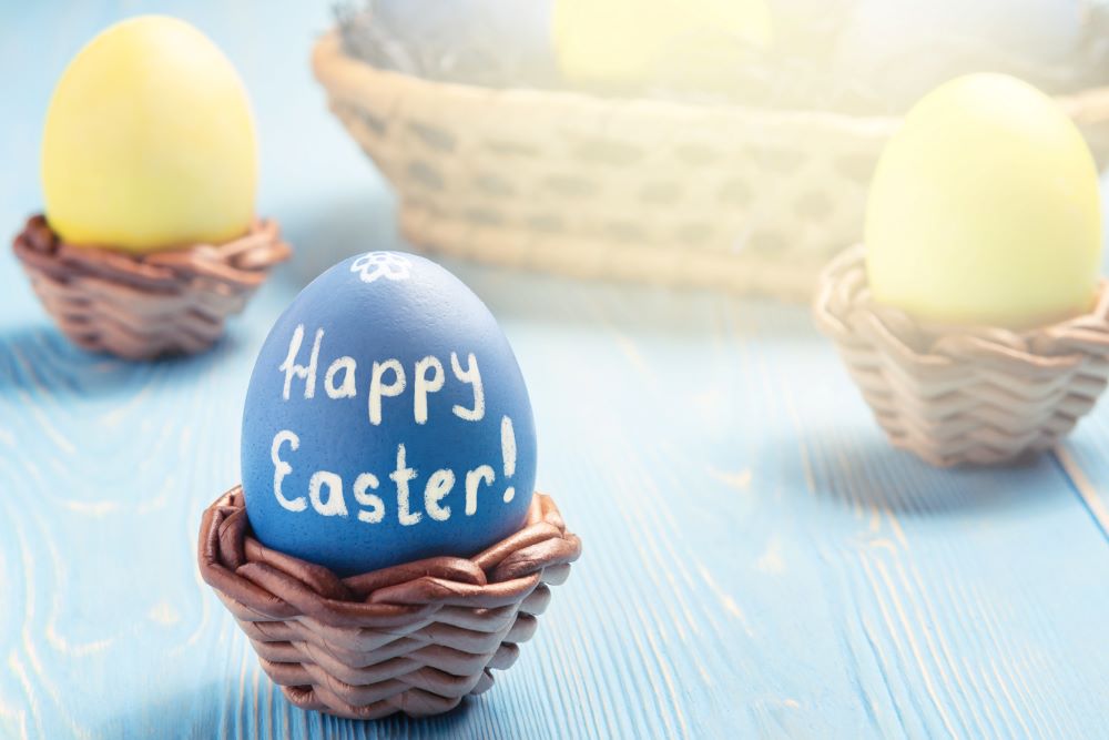 Easter Egg Decorating Ideas - Easter Sentiment