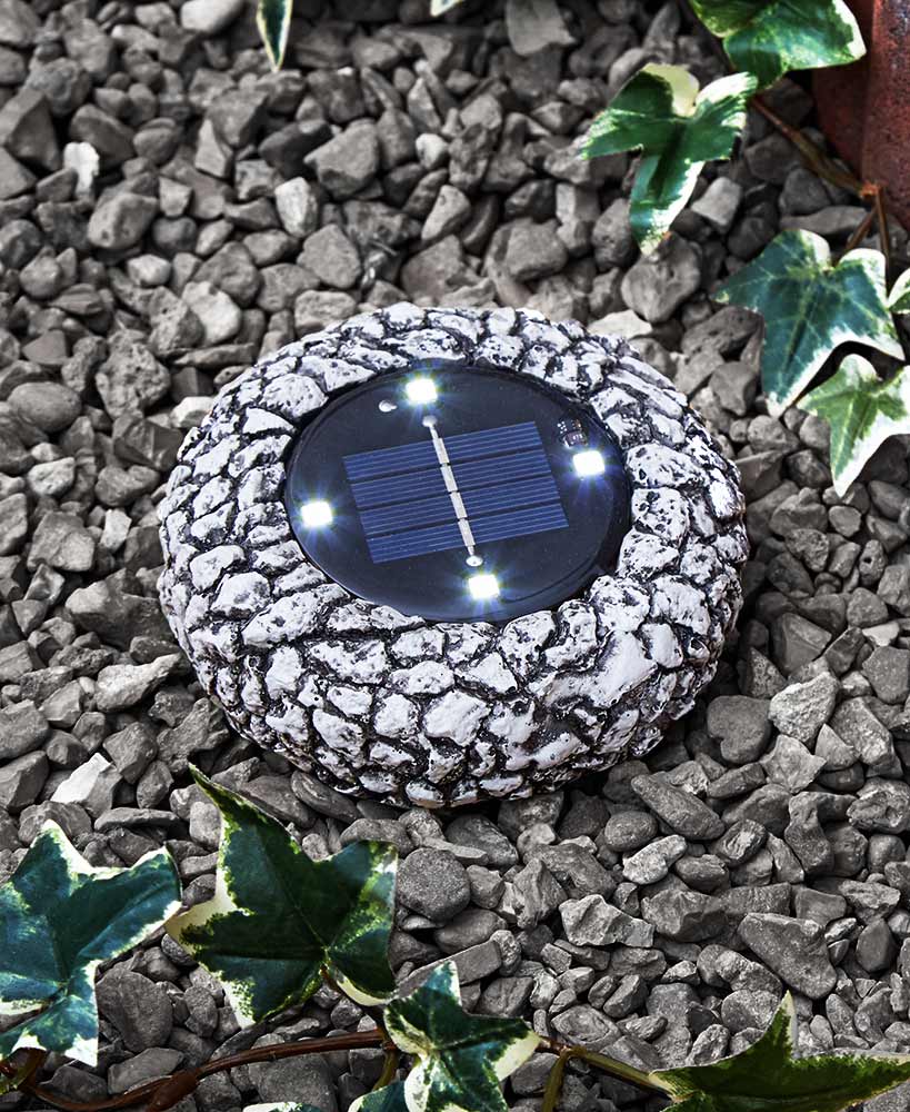 Solar Stone Look Path Lights