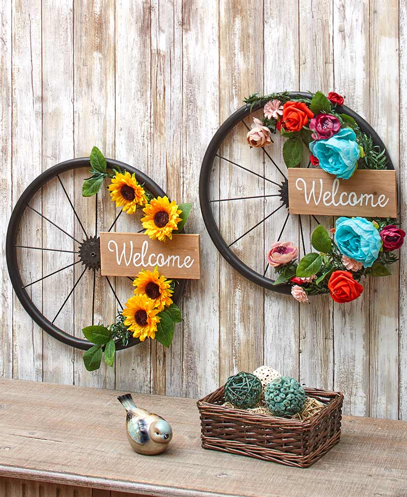 Birthday Gifts For Friends - Welcome Hanging Bicycle Wheels