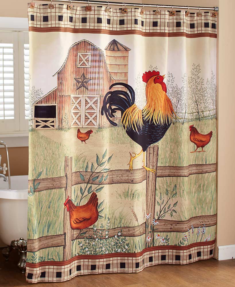 On The Farm Shower Curtain