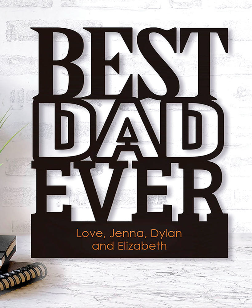 Personalized Best Dad Wood Plaques