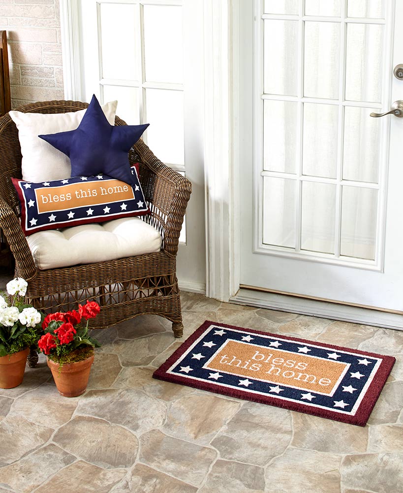 Bless this Home Doormat or Accent Pillows