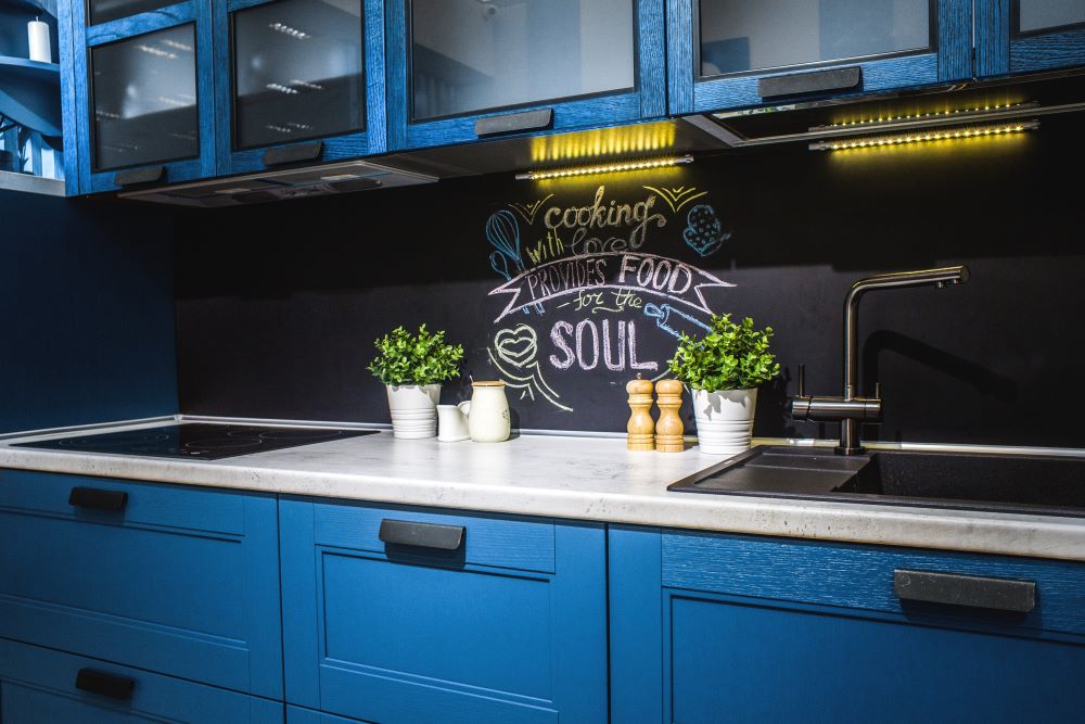 Blue Kitchen Cabinets For Summer