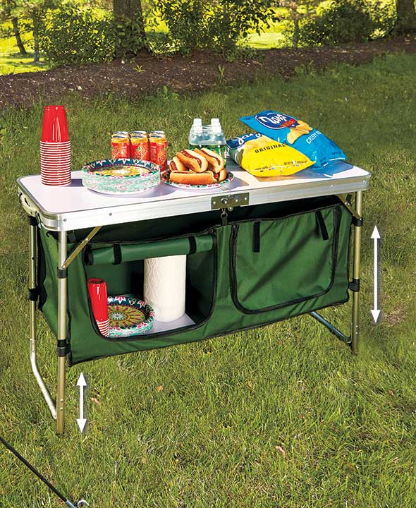 camping table and stools