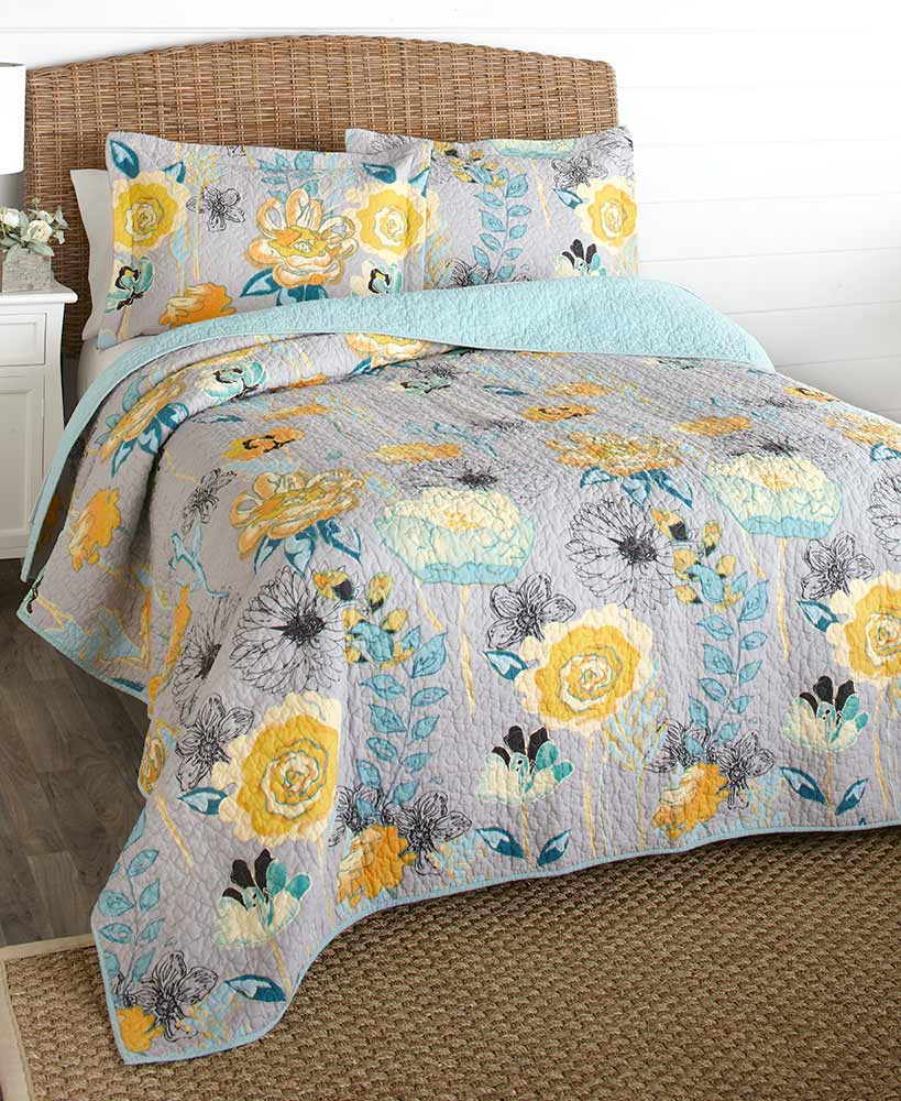 Floral Decorations - Floral Quilts or Sham