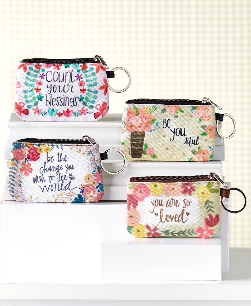 Women's Inspirational Zipper ID Wallets