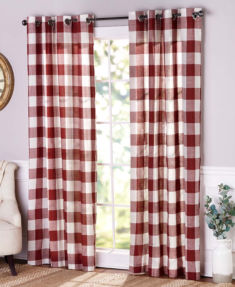 Fall Decor Ideas - Buffalo Check Curtain Collection