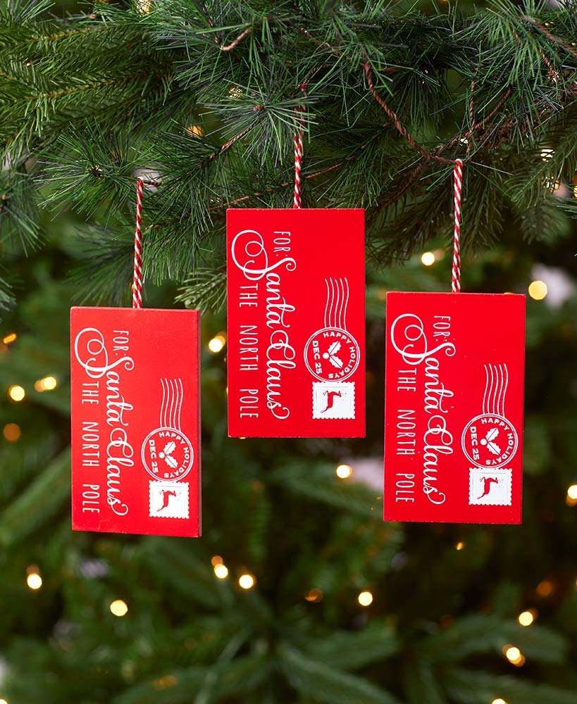 Set of 3 Letter Ornaments