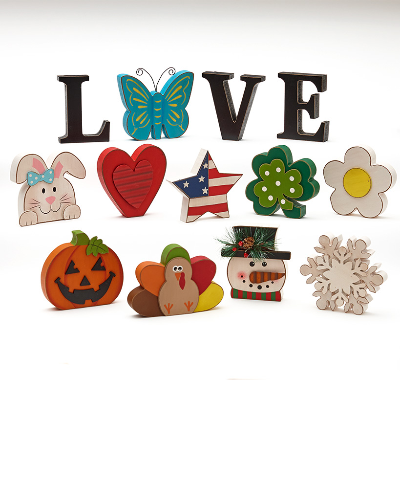 Interchangeable Love Sentiment or Icon Sets