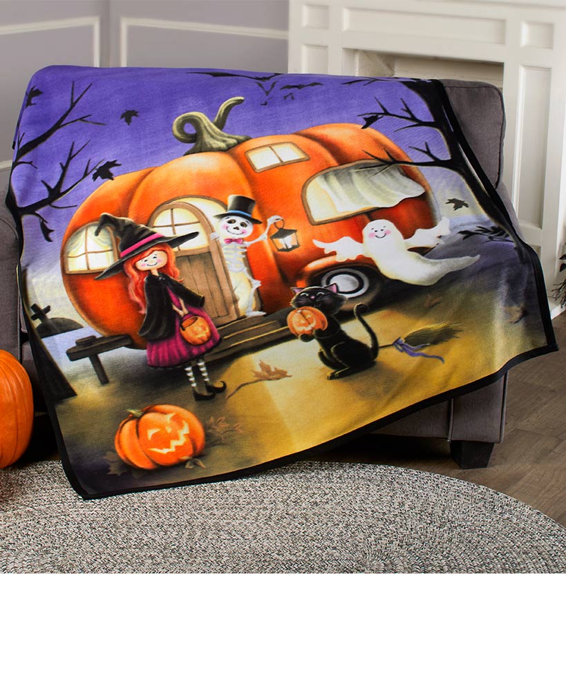 Halloween Camper Throw