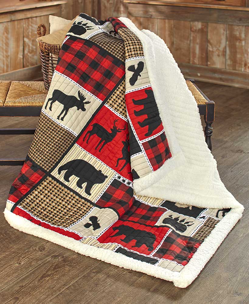 Wilderness Plaid Throw Blanket