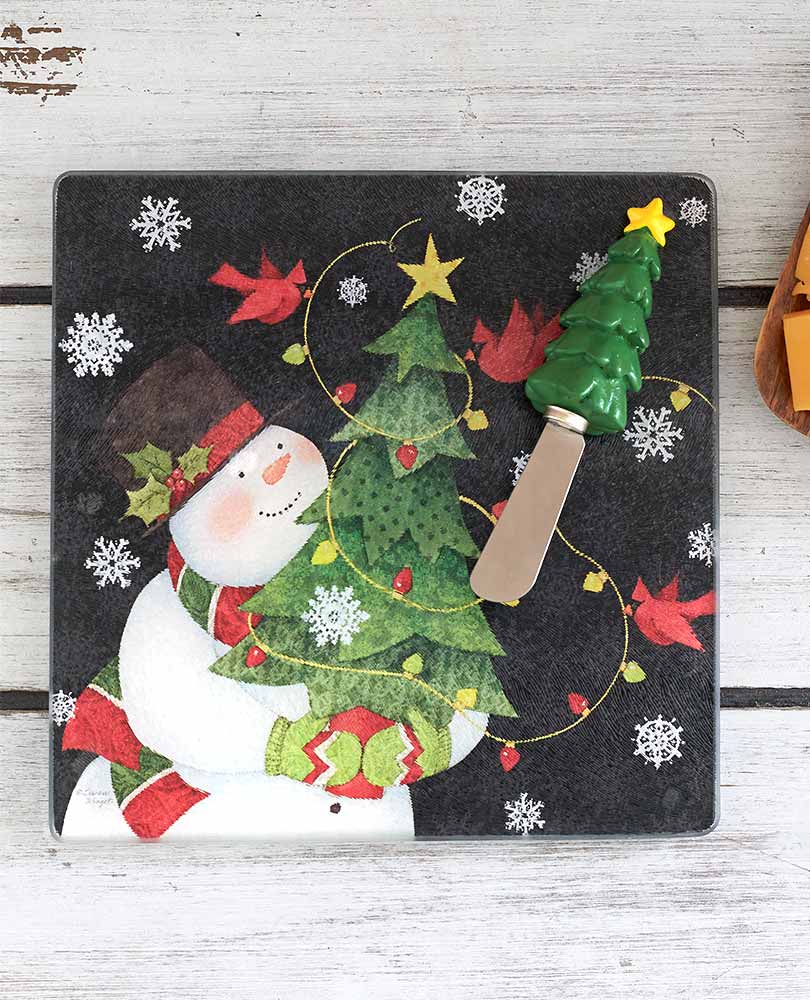 Snowman Cutting Board and Spreader Sets