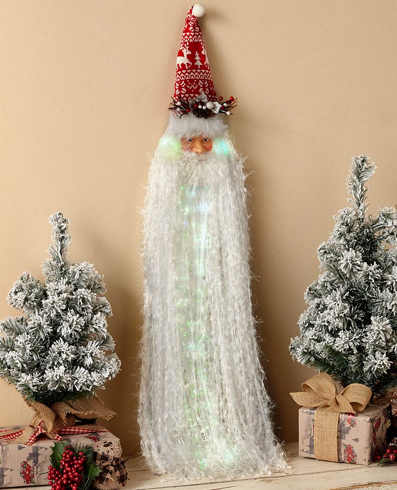 Fiber-Optic Lighted Santa